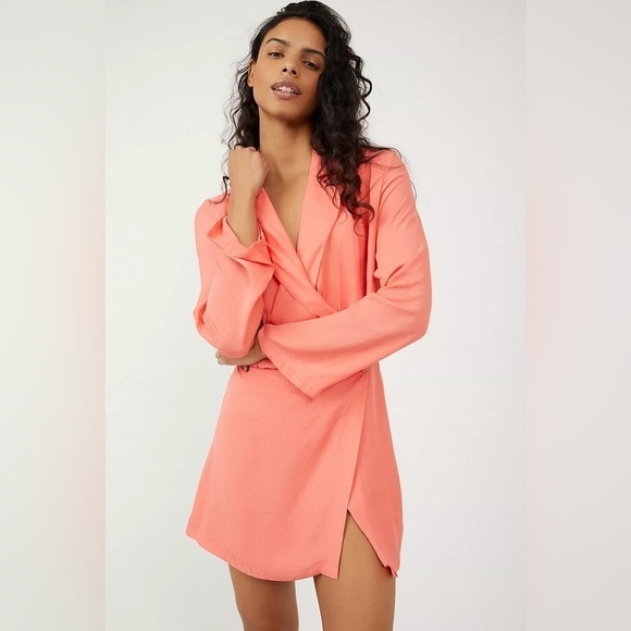 NWT Free People Simone Satin Mini Dress - Picture 3 of 14